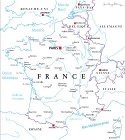 carte de france fleuves