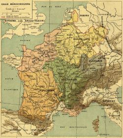 carte historique gaulle merovingienne